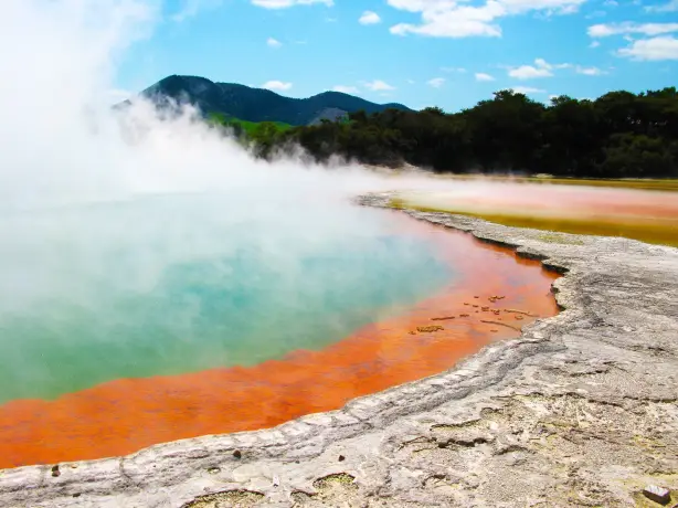 Geysir in Rotorua, Neuseeland