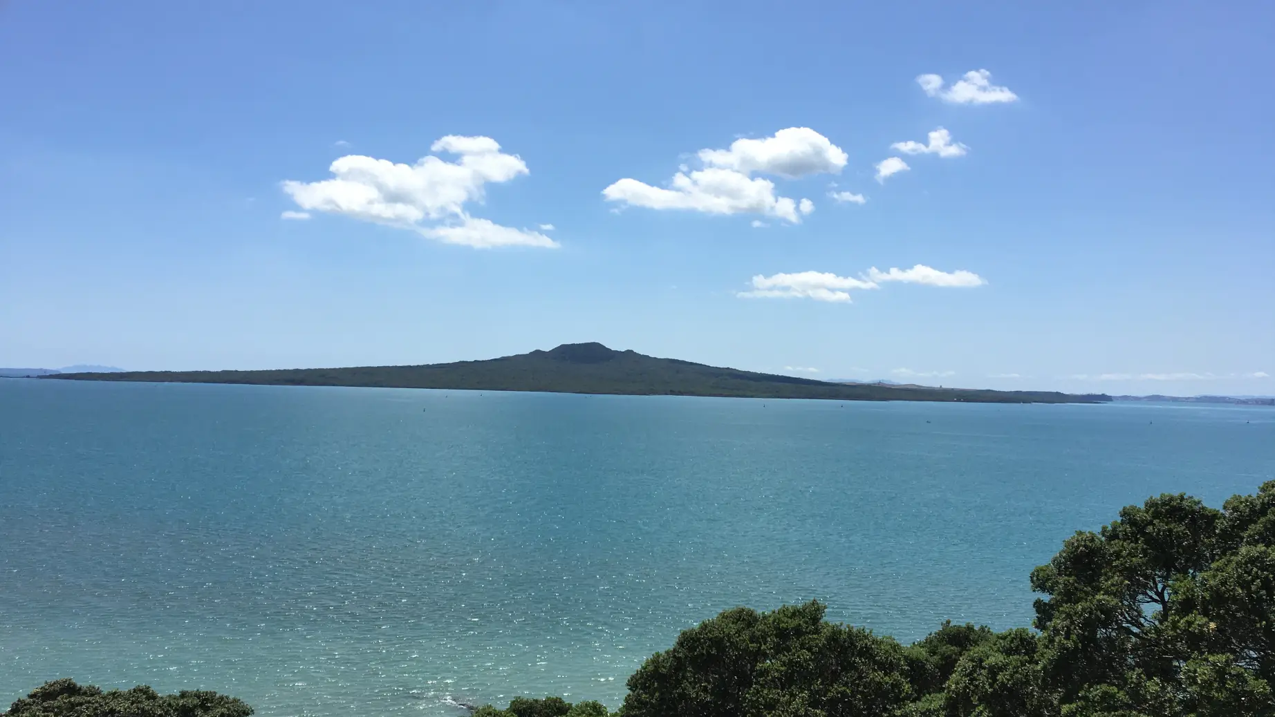 neuseeland auckland rangiroto island meer vulkan insel