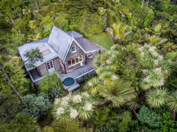 Neuseeland Coromandel Villa Familie Außenansicht