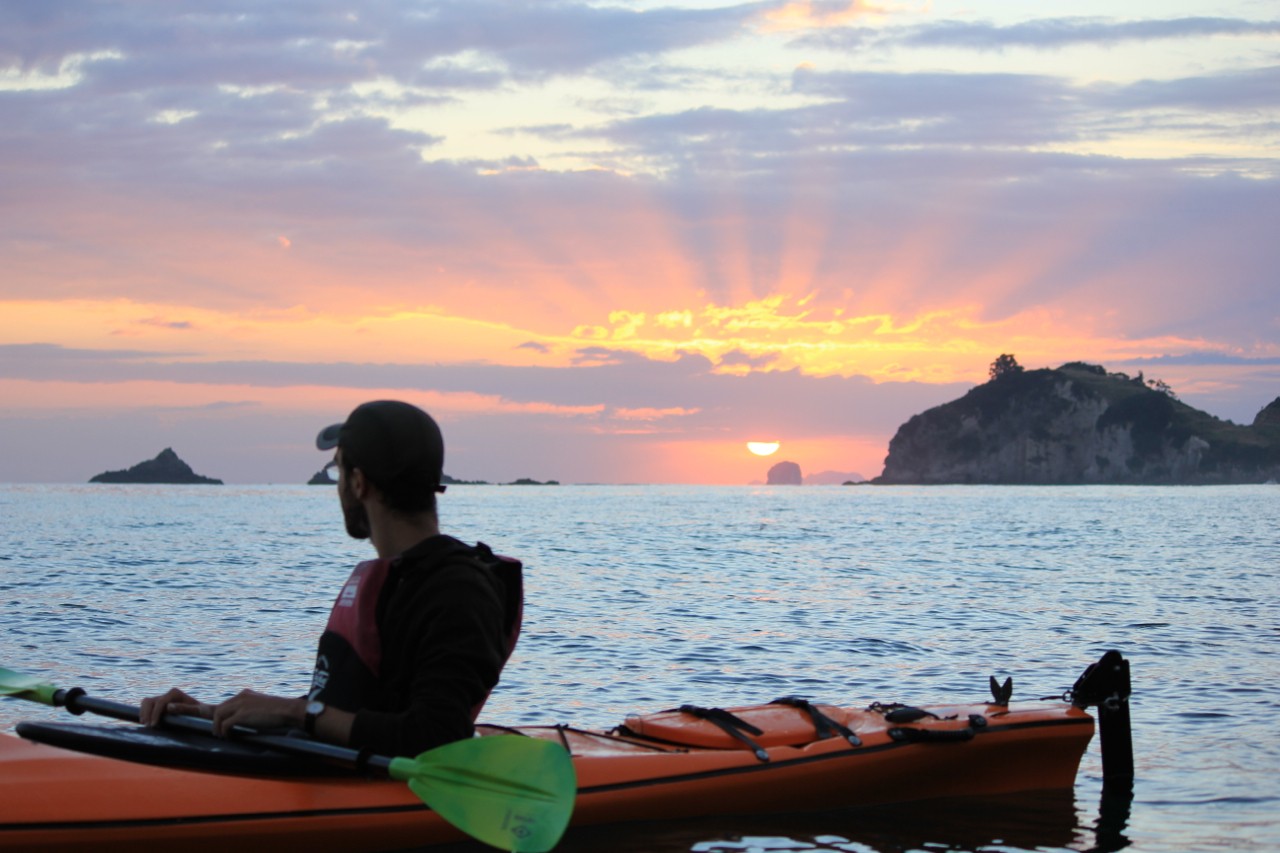 Neuseeland Nordinsel Coromandel Cathedral Cove Kajak Tour