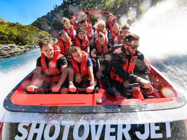 Nz queenstown jet boat people family see and do adventurous