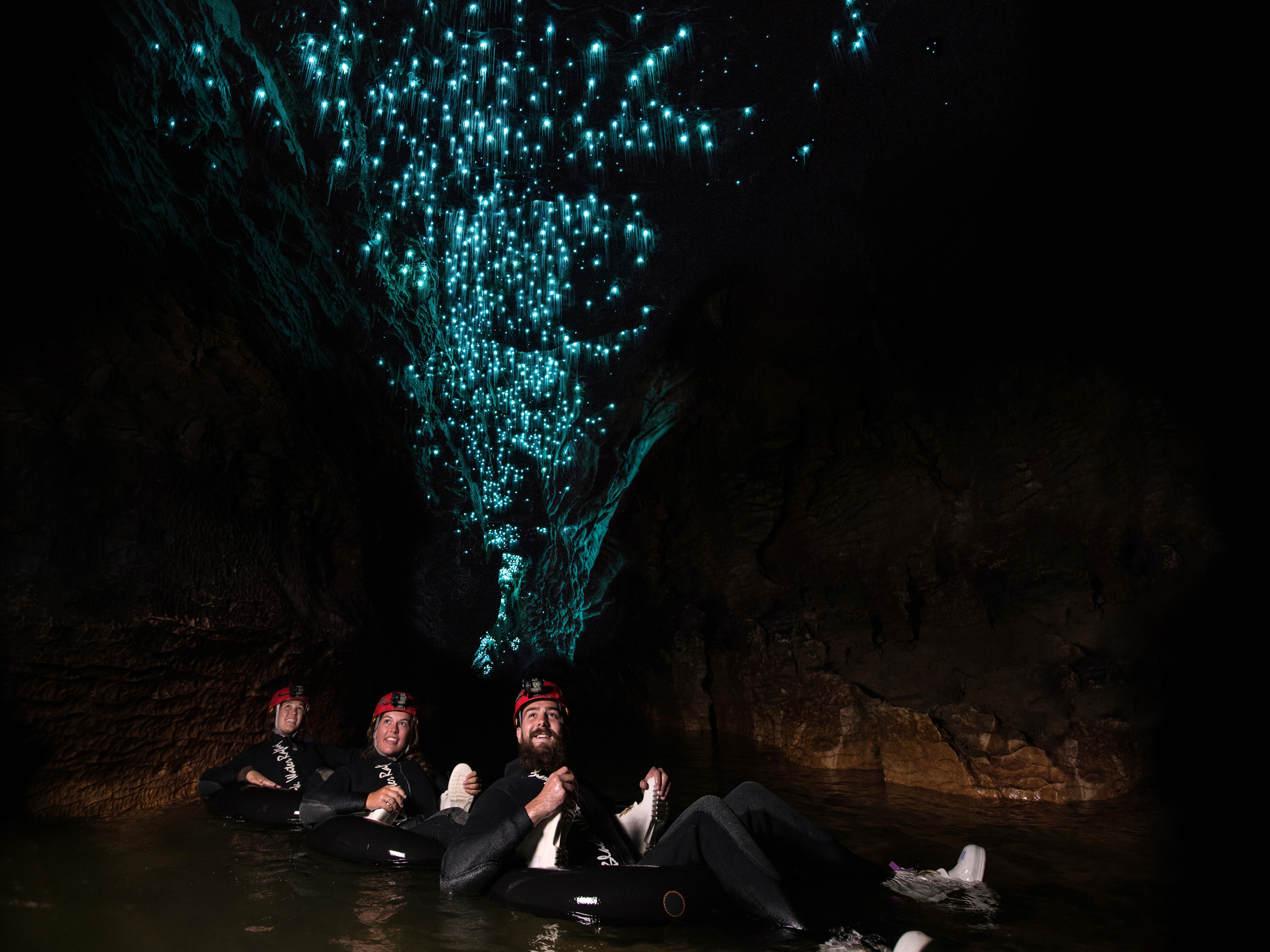 Nz waitomo caves glowworms family see and do adventurous