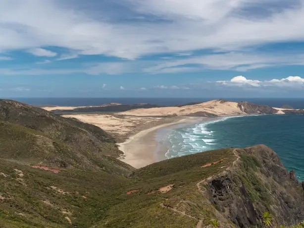 Neuseeland northland cape reinga sand dünen strand meer