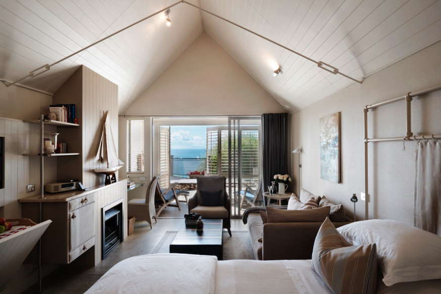 Nz waiheke island lodge bedroom view friends stays luxury