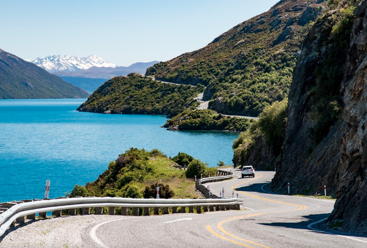 Newzealand south westcoast punakaiki curvy road