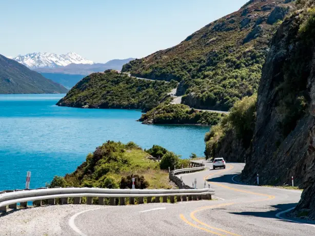 Newzealand south westcoast punakaiki curvy road