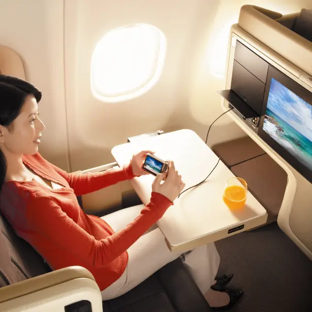 Singapore Airlines Business Unterhaltung