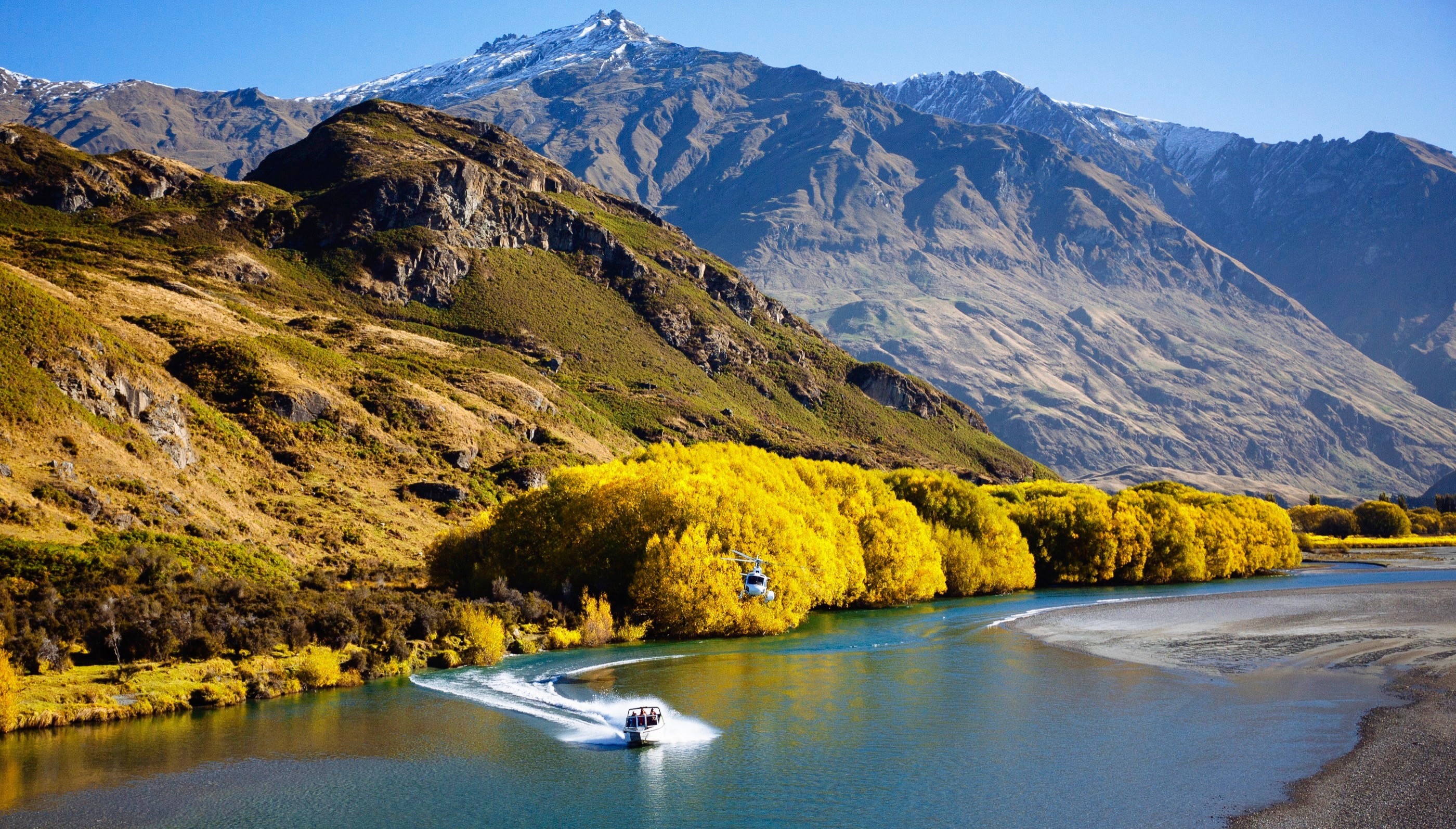 NZ best time - Wanaka River Journeys Glacier Jet - Autumn