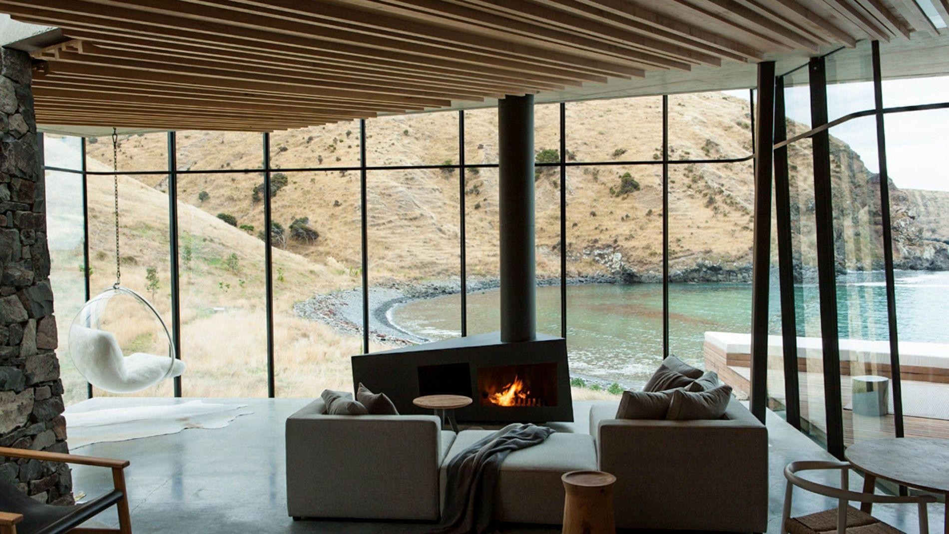 Nz annandale banks peninsula fireplace partner luxury