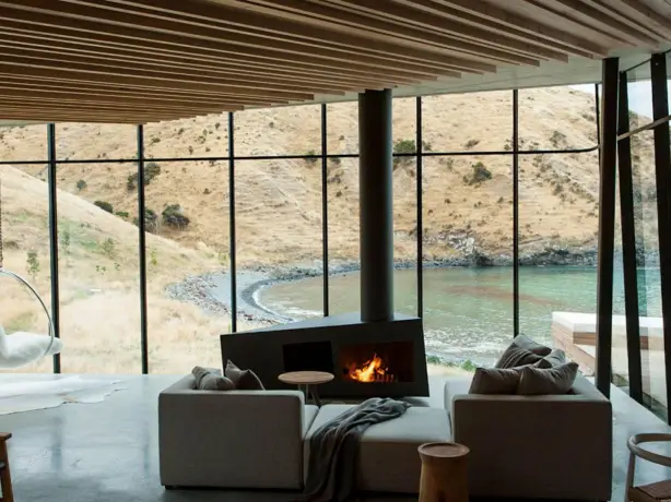 Nz annandale banks peninsula fireplace partner luxury