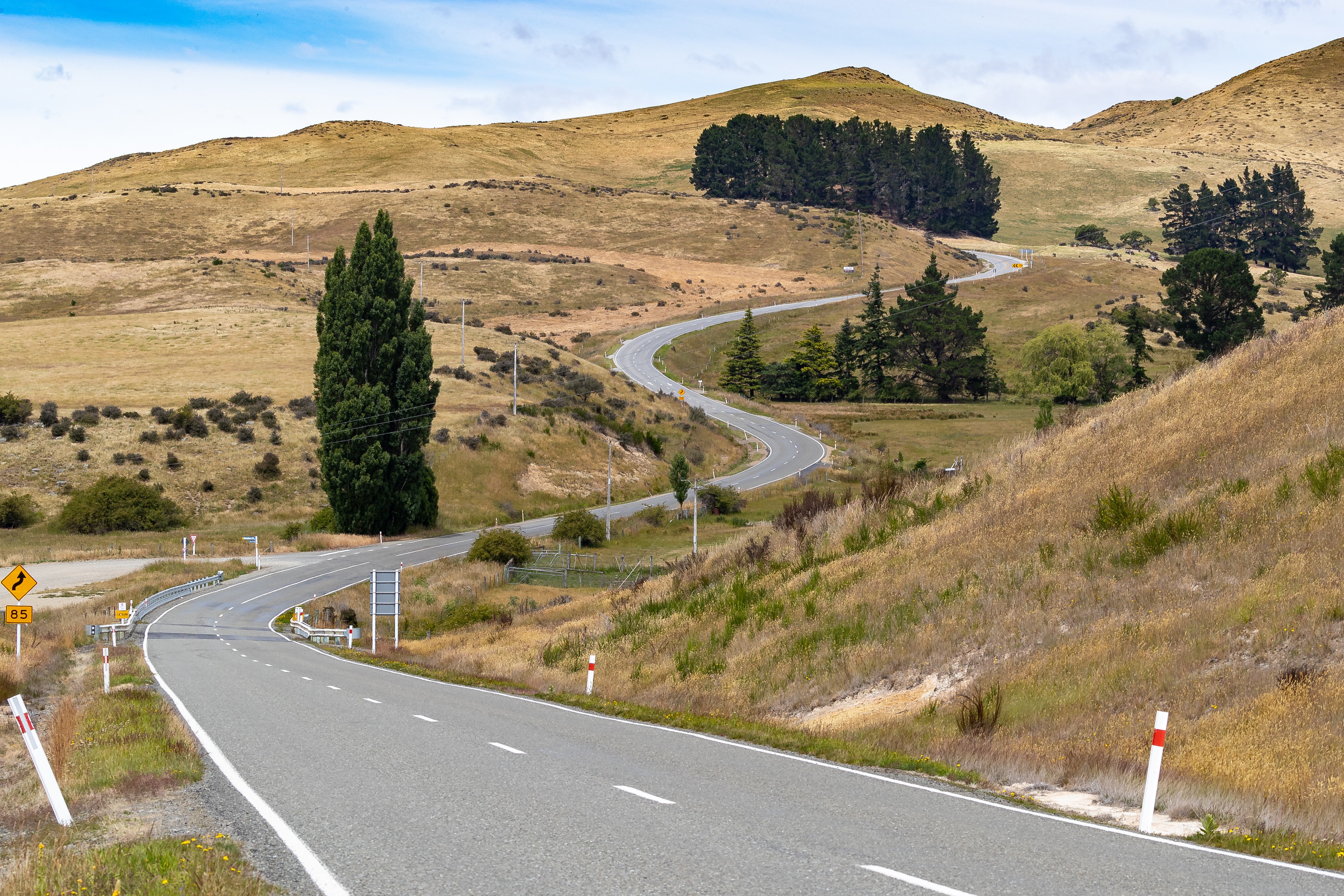 Nz canterbury windy road partner large car