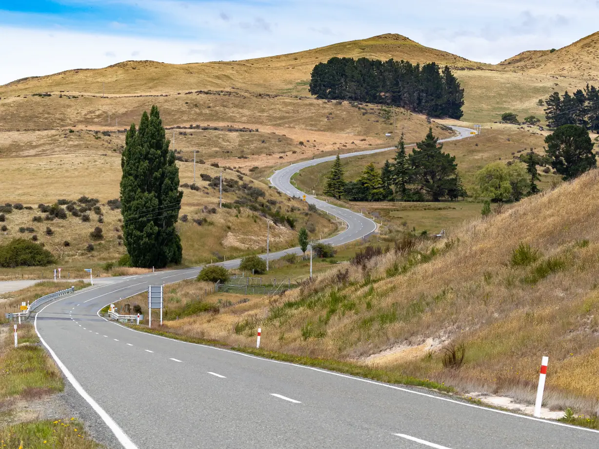 Nz canterbury windy road partner large car