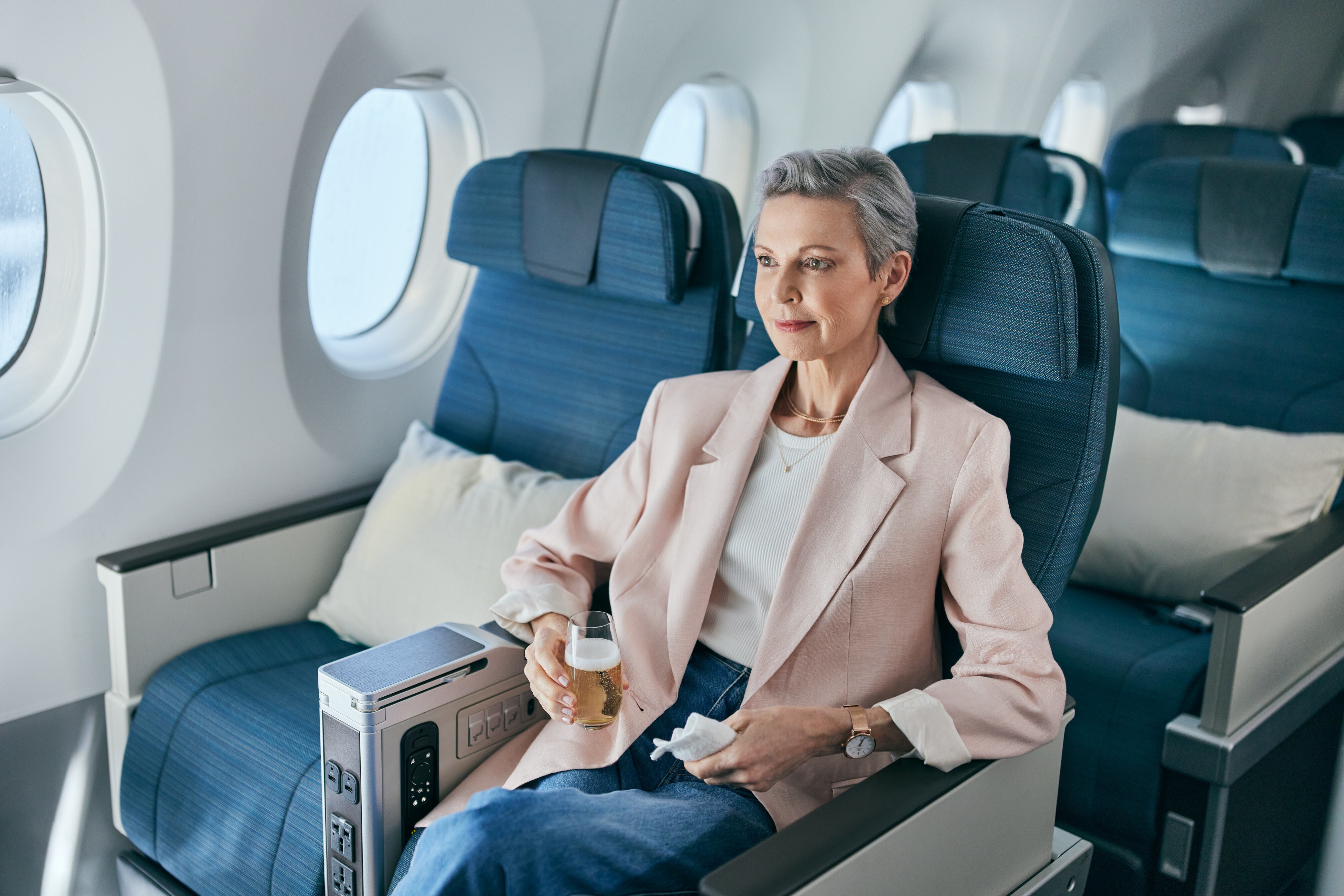 Cathay Pacific Business Class Passagiersitze