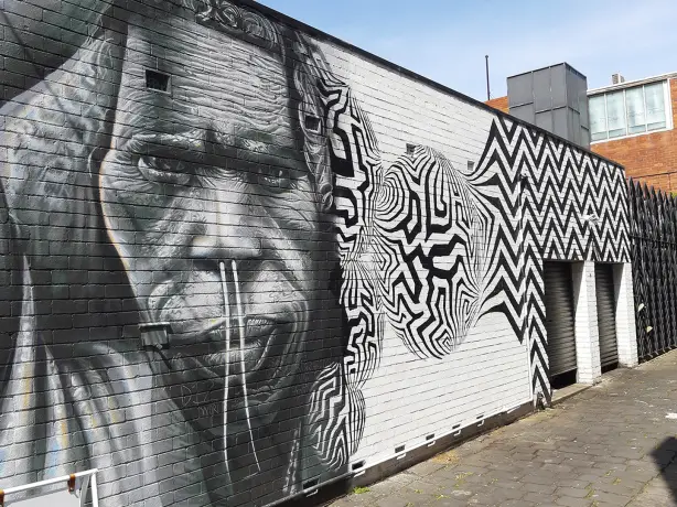 AUS review corerica street art in zuid Melbourne