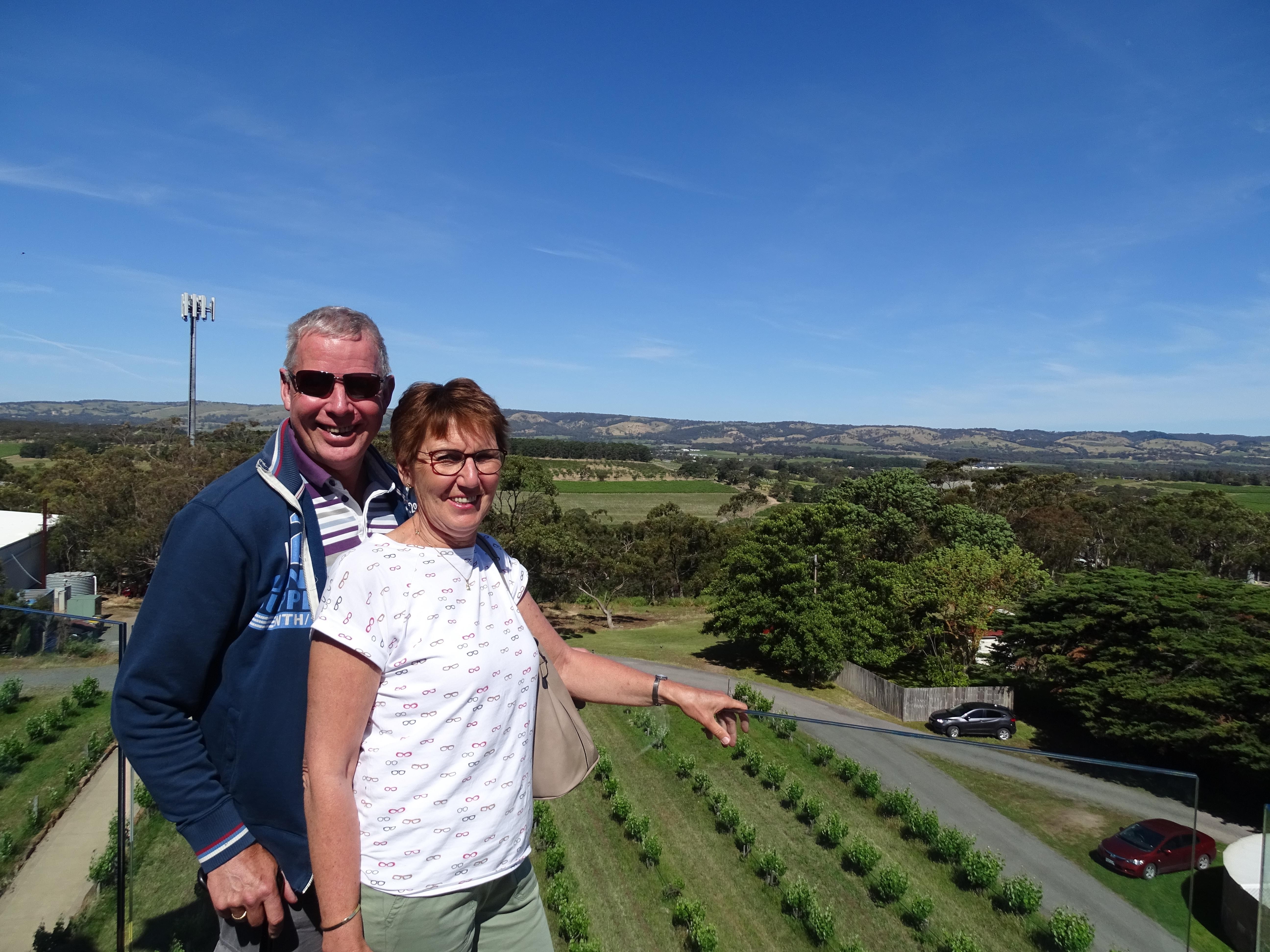 Family van holland on the top of the winetasting building