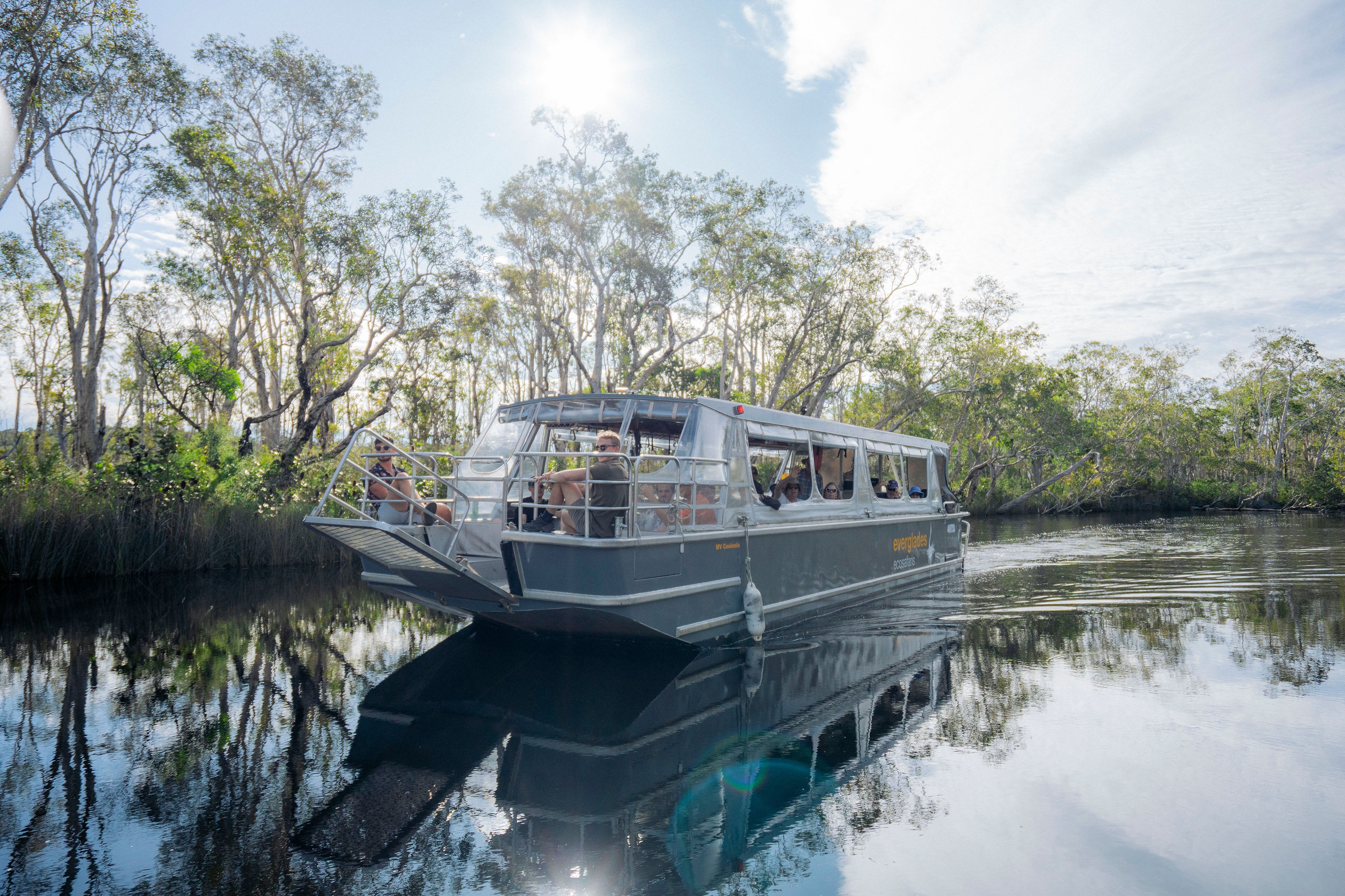 boat tour on the everglades river