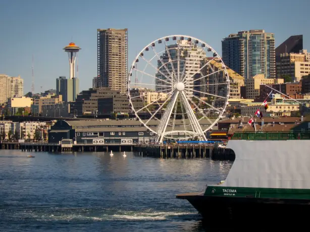 A view of Seattle city from the water