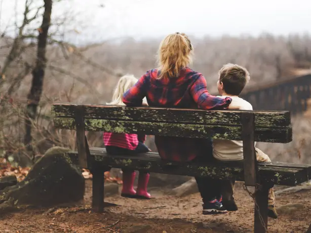 United states family bench young kids