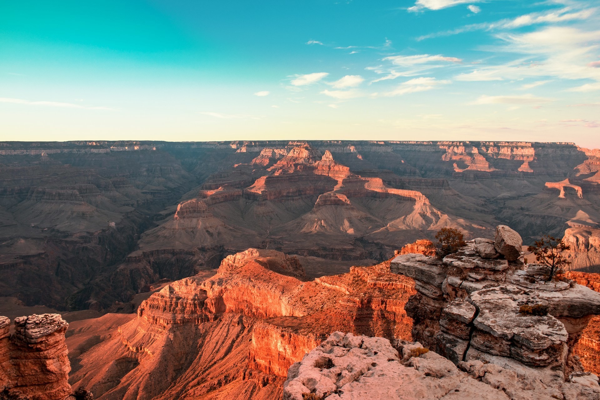 Rote Felsschluchten des Grand Canyon in den USA