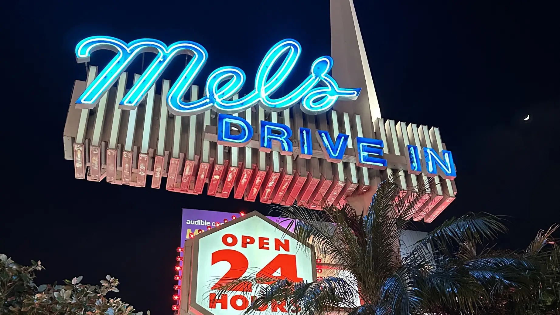 US CA Los Angeles diner sign