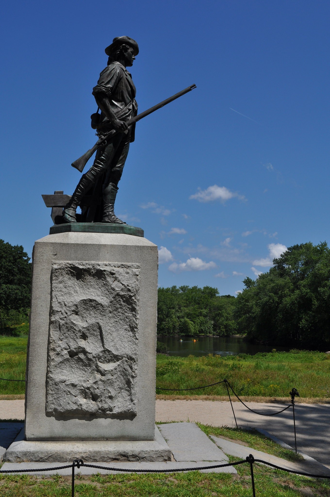 Usa massachusetts concrord statue