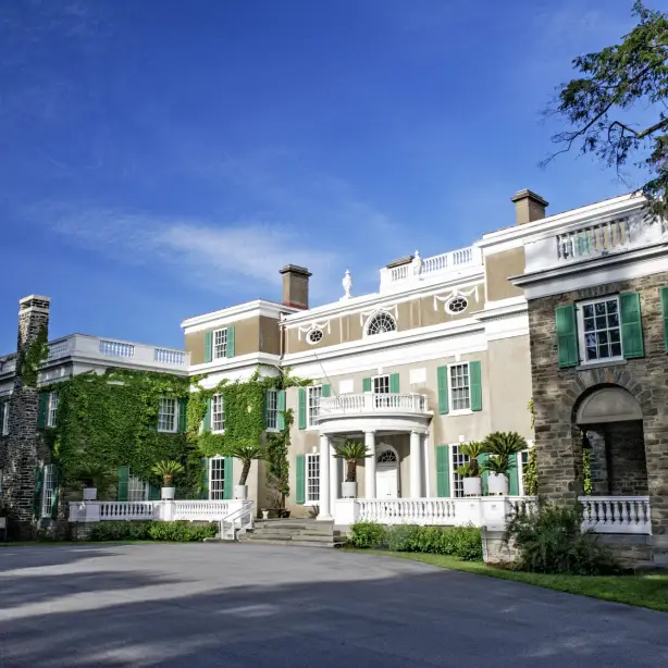 Historisches Herrenhaus und Haus von Roosevelt in den USA