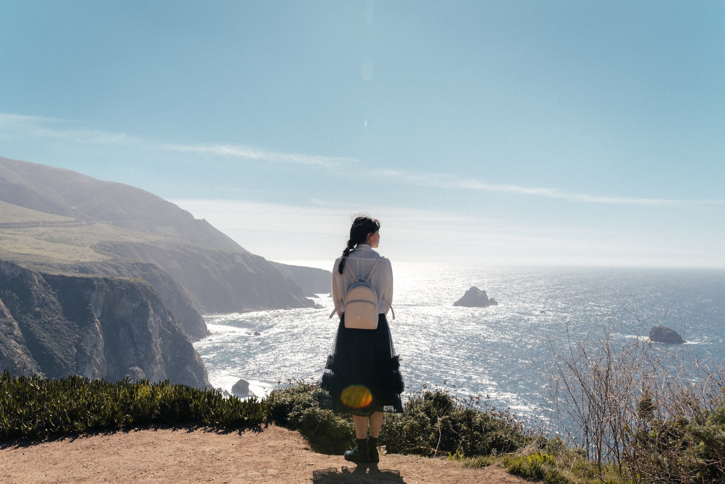 USA Solo Kalifornien Big Sur Frau