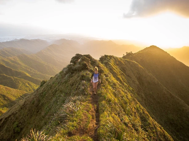 USA Solo haiku stairs Frau
