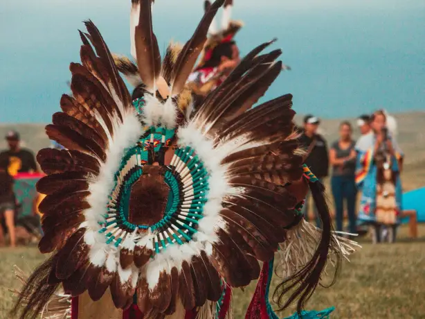 Traditioneller Federschmuck der Native Americans